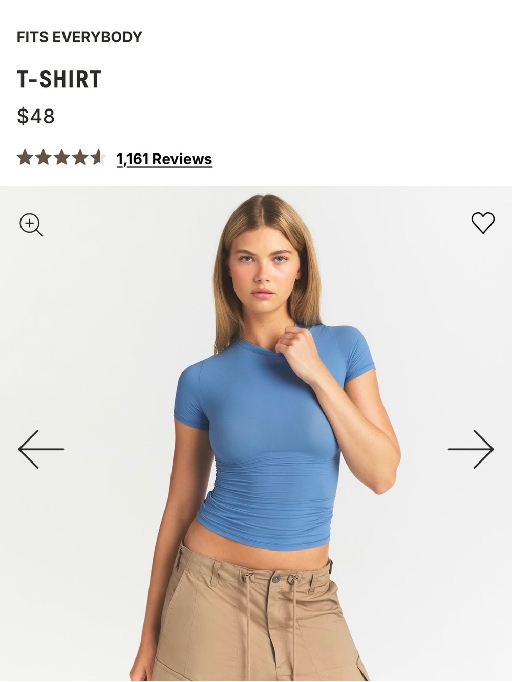 SKIMS fit everybody top in Desert Clay